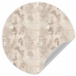 Slang - Patroon - Beige Wandcirkel behangsticker klein 186 -3d