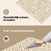 Minimalistisch - Patroon - Terracotta Inductie beschemer met haakjes klein 777 -ky-schoon-nl