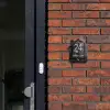 Zwarte houtblokken - Klassiek Naambord Huisje klein -sfeer2