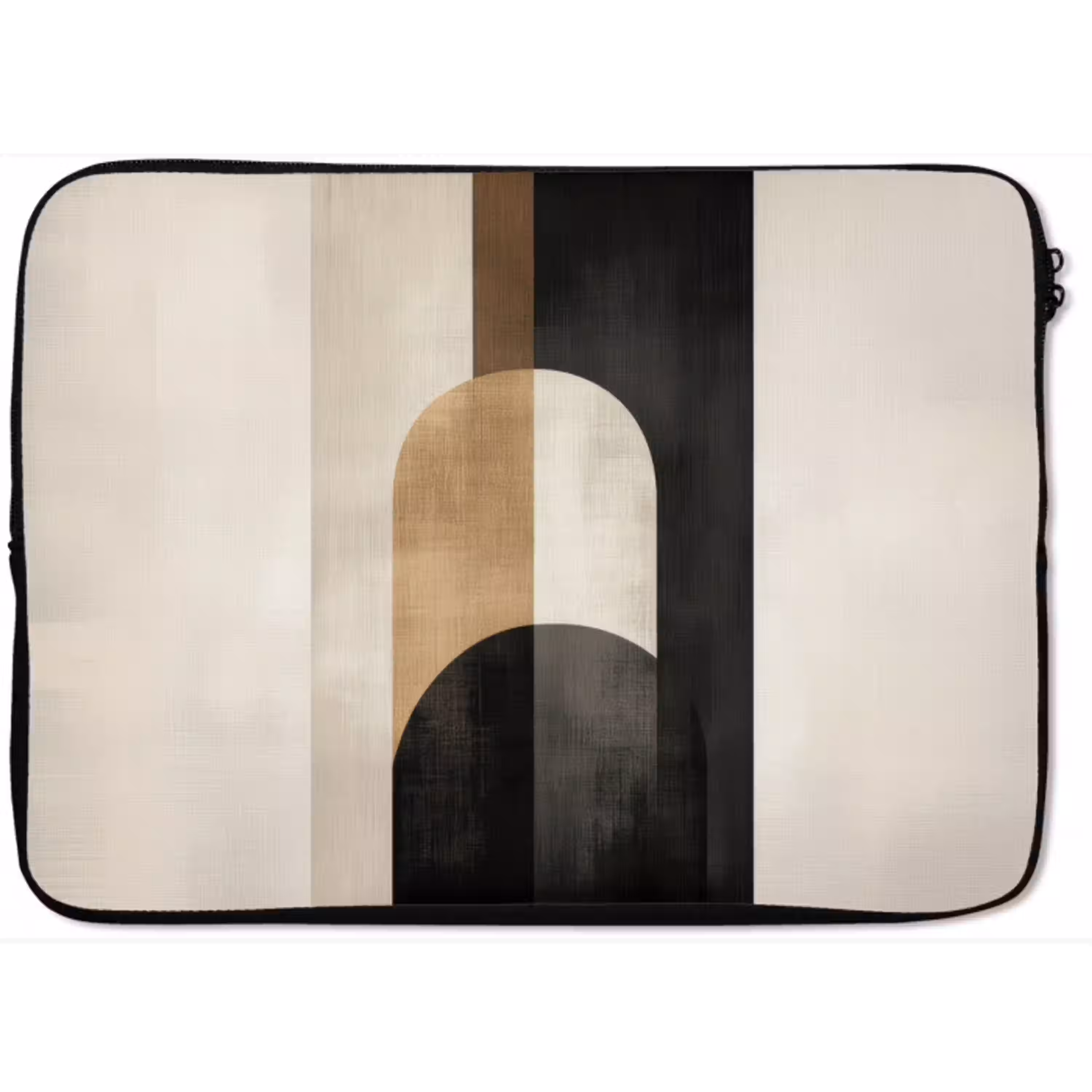Geometrische - Vormen - Wit laptophoes neopreen klein -zkaufland3dotto