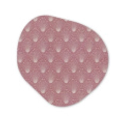 Trendy - Patroon - Roze Wandcirkel Organisch Aluminium middel 851 -3d