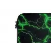 Gaming - Bliksemflitsen - Groen - Energie laptophoes neopreen klein -detail