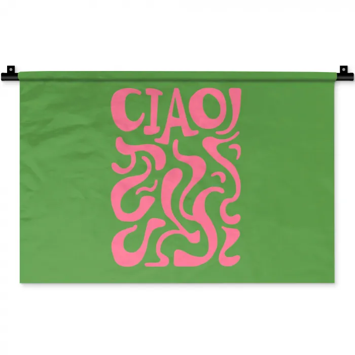 Abstract - Roze - Ciao - Vormen Wandkleed katoen klein -zz3d