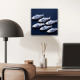 Vissen - Delfts - Blauw - Keramiek aluminium wit klein -sfeer5
