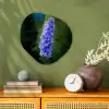 Bloemen - Blauw - Dennenboom Wandcirkel Organisch Forex 3mm klein -sfeer2