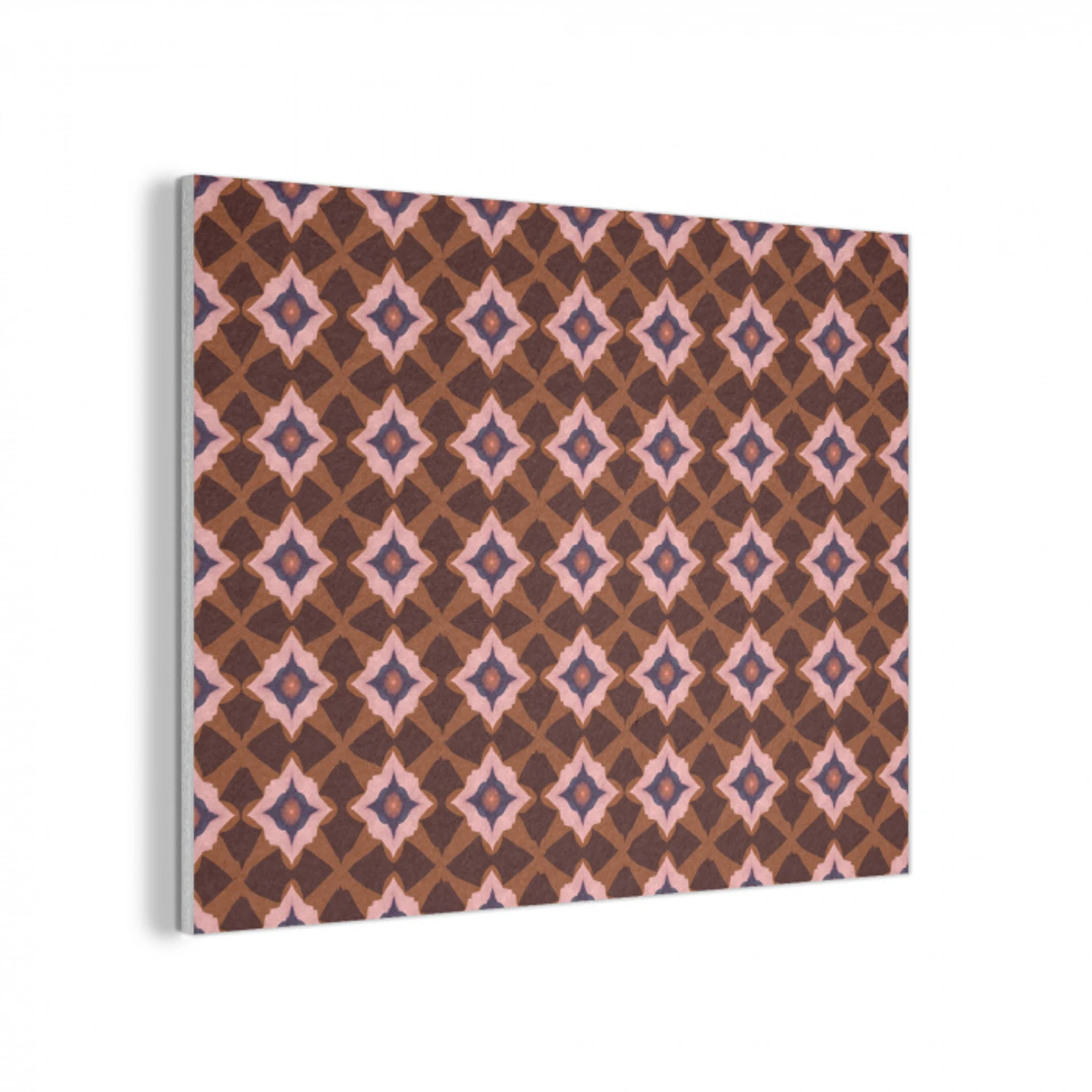 Geometrisch - Sierlijk - Bruin PET vilt klein 837 -3d