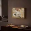 Graffiti - Banksy Style - Meisje met ballon Light Box met batterij (Wandlamp) middel -sfeer1