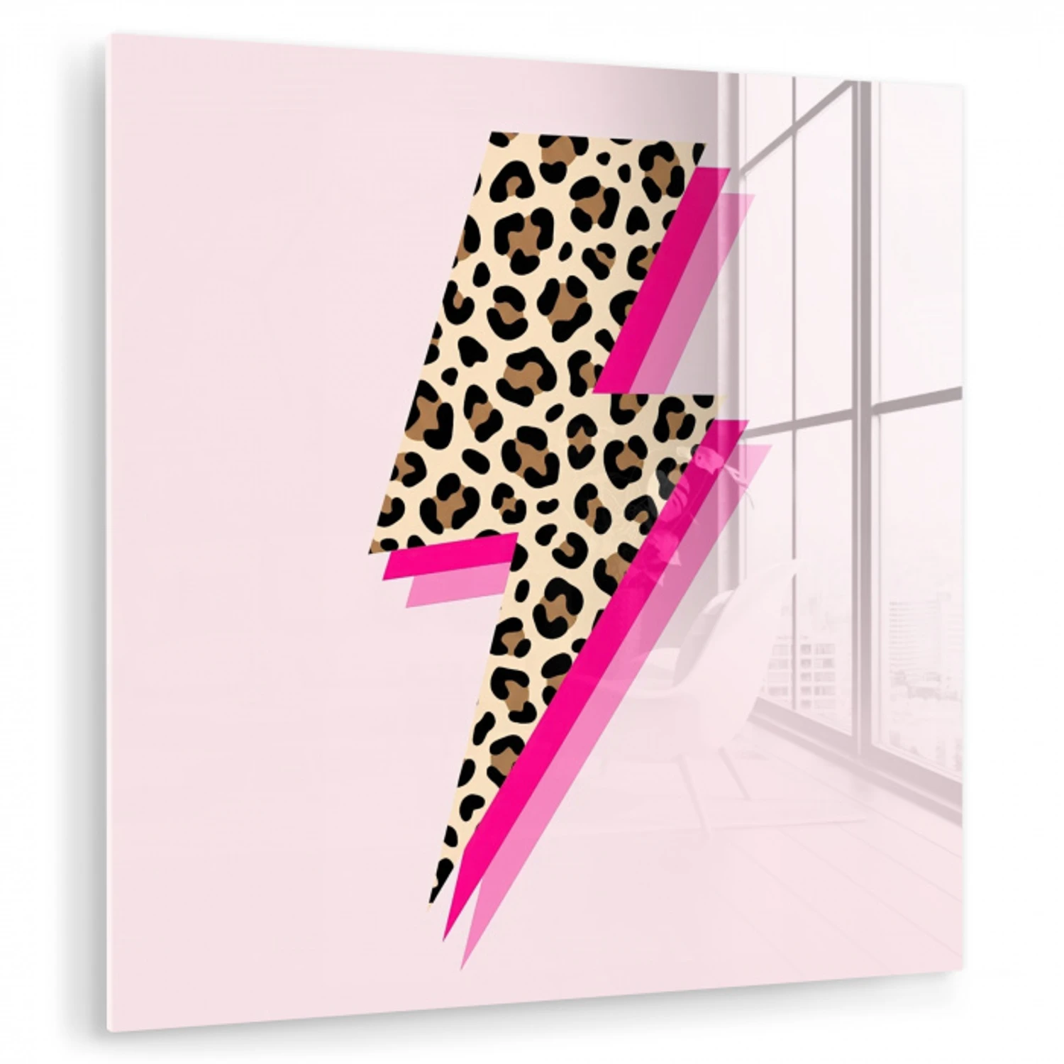 Stippen - Roze - Bliksem plexiglas 5mm klein -zzzproduct_nieuw