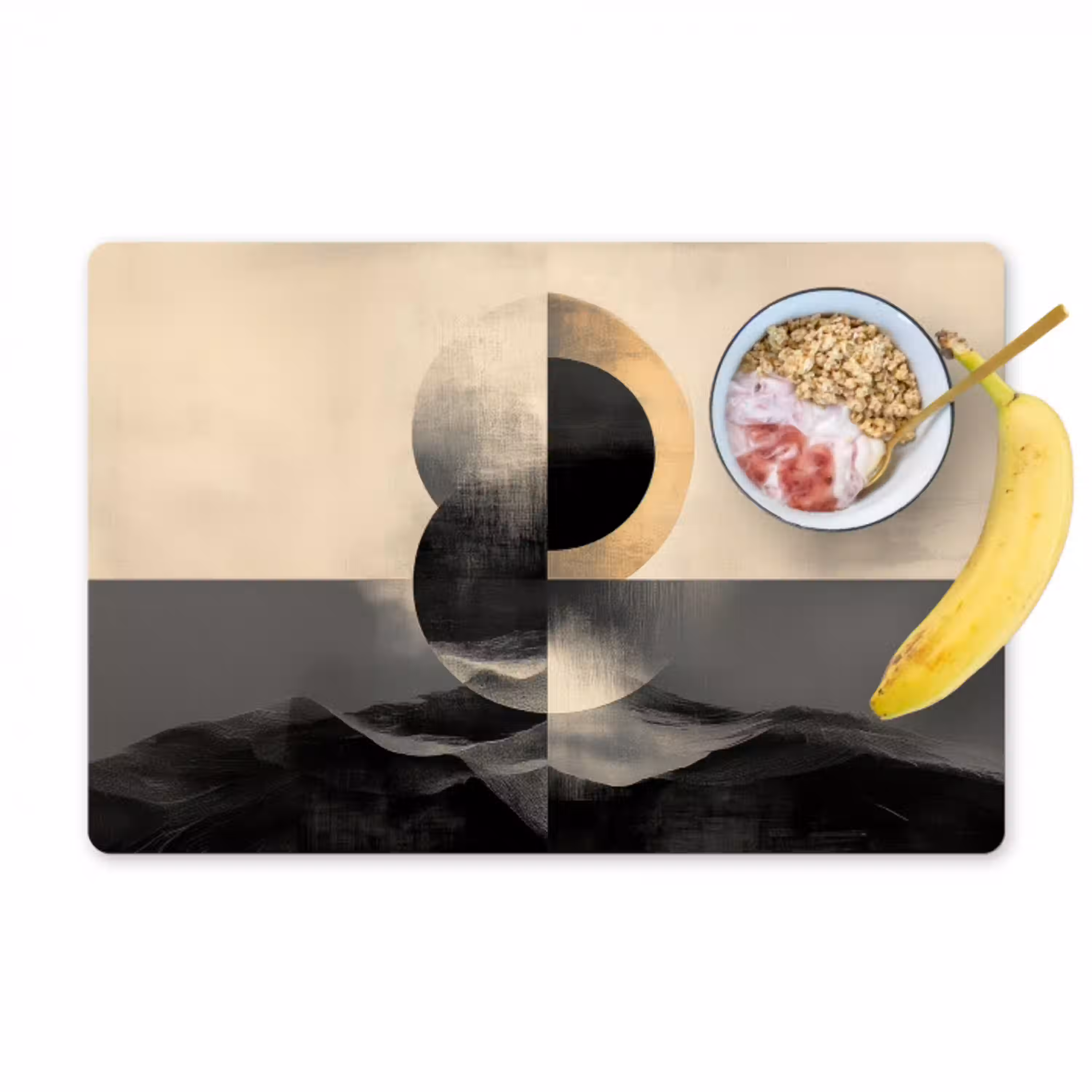 Cirkels - Schaduw - Abstract Placemat vinyl groot -zzzproduct_Kitchenyeah-website