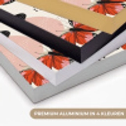 Vlinders - Retro - Kleurrijk Textielframe zwart klein 947 -USP_kleurenNL