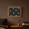 Patroon - Kersen - Goud - Chrome Light Box met batterij (Wandlamp) middel -sfeer4