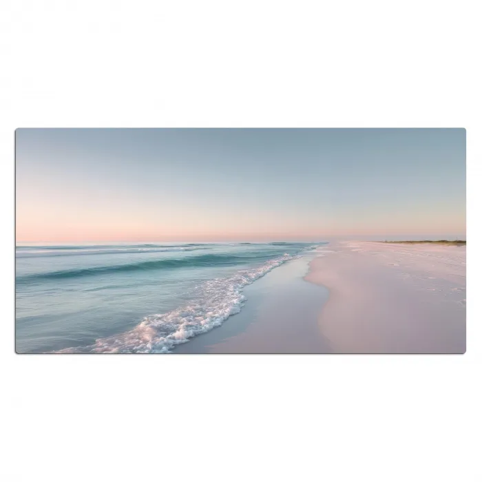 Kustlijn - Pastel - water Muismat XXL klein -3d_leeg