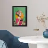Retro - Vrouw - Stad - Zon fotolijst zwart zonder passe partout klein -sfeer4