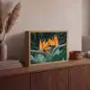 Paradijsvogel - Bloem - Exotisch Light Box met batterij (Wandlamp) middel -sfeer2