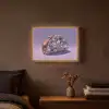 Edelstenen - Glitters - Paars - Kleurrijk Light Box met batterij (Wandlamp) middel -sfeer4