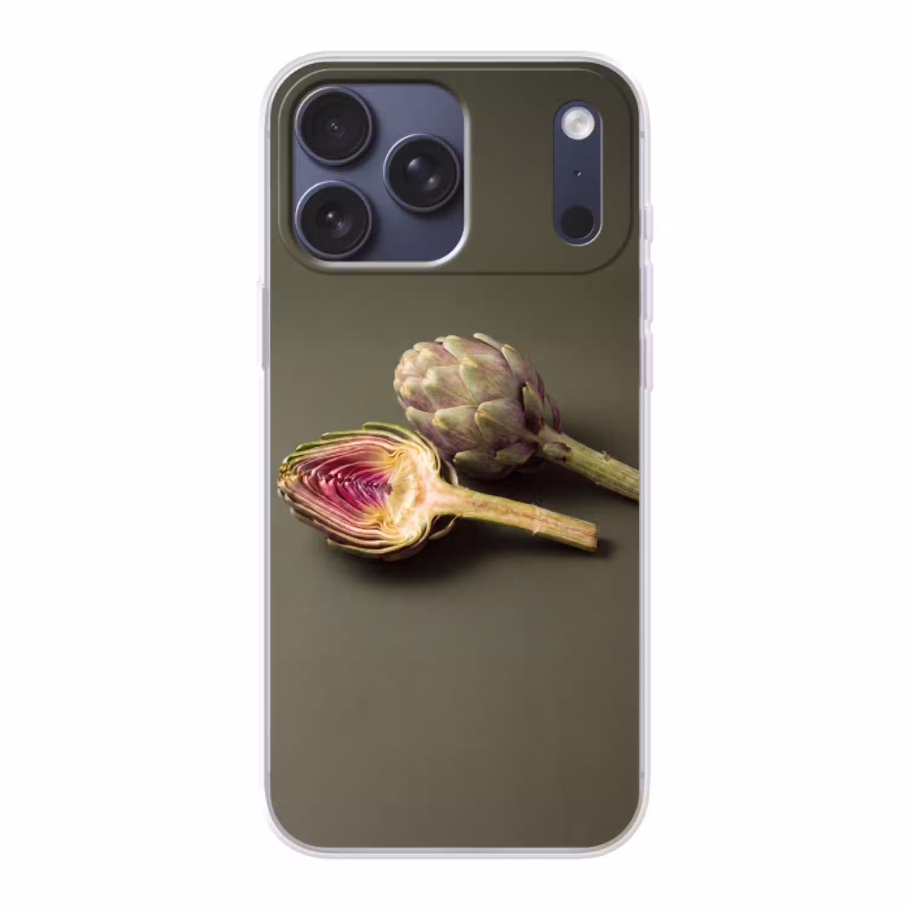 Artisjok - Paars - Voedsel Telefoonhoesje iPhone 17 Pro Max klein -3d