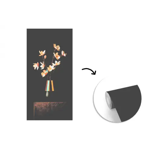 Sierlijk - Boeket - Goud - Vaas fotobehang vinyl groot -3d