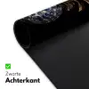 Ananas - Bloemen patroon - Goud - Delftsblauw Muismat XXL klein -sfeer2