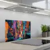 Abstract - Figuren - Kleurrijk keuken achterwand spatscherm klein -3d_schuin