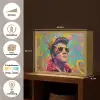 Kleurrijk portret - Kroon - Sterren Light Box met batterij (Wandlamp) middel -USP_websiteoverzichtNL