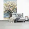 Boom - Winter - Levensboom - Modern - Goud fotobehang vinyl groot -slaapkamer