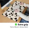 Tulpen - Patroon - Zwart Muismat XXL klein 681 -sfeer3
