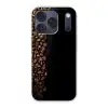 Koffiebonen - Zwart - Eenvoudig Telefoonhoesje iPhone 17 Pro klein -3d