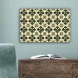 Patroon - Tegel - Groen canvas 2cm klein 34 -sfeer4