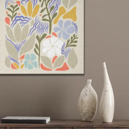 Abstract - Bloemen - Bladeren PET vilt klein -sfeer6_closeup