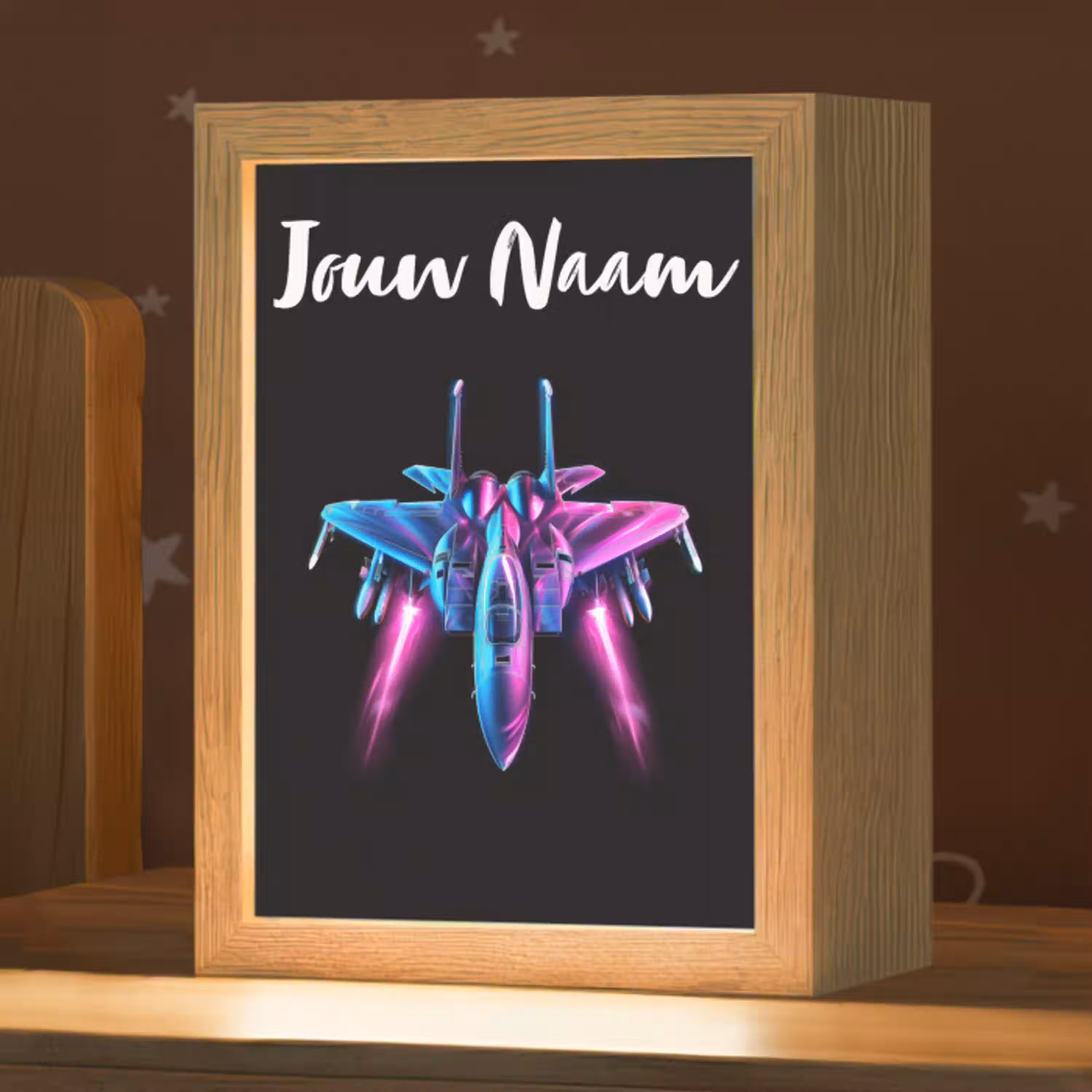 Straaljager - Blauw - Kleuren - Jongens - Zwart Light Box met kabel (Kinderlampje) klein -zzz_3d_website