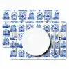 Huizen - Schepen - Blauw Placemat vinyl groot 368 -zzsfeer2_Kitchenyeah-website