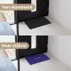 Why not - Blauw - Handgeschreven Deurmat klein -voor-na_NL