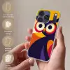 Uil - Grafisch - Kleurrijk - Ogen Telefoonhoesje iPhone 17 Pro klein -sfeer3_NL