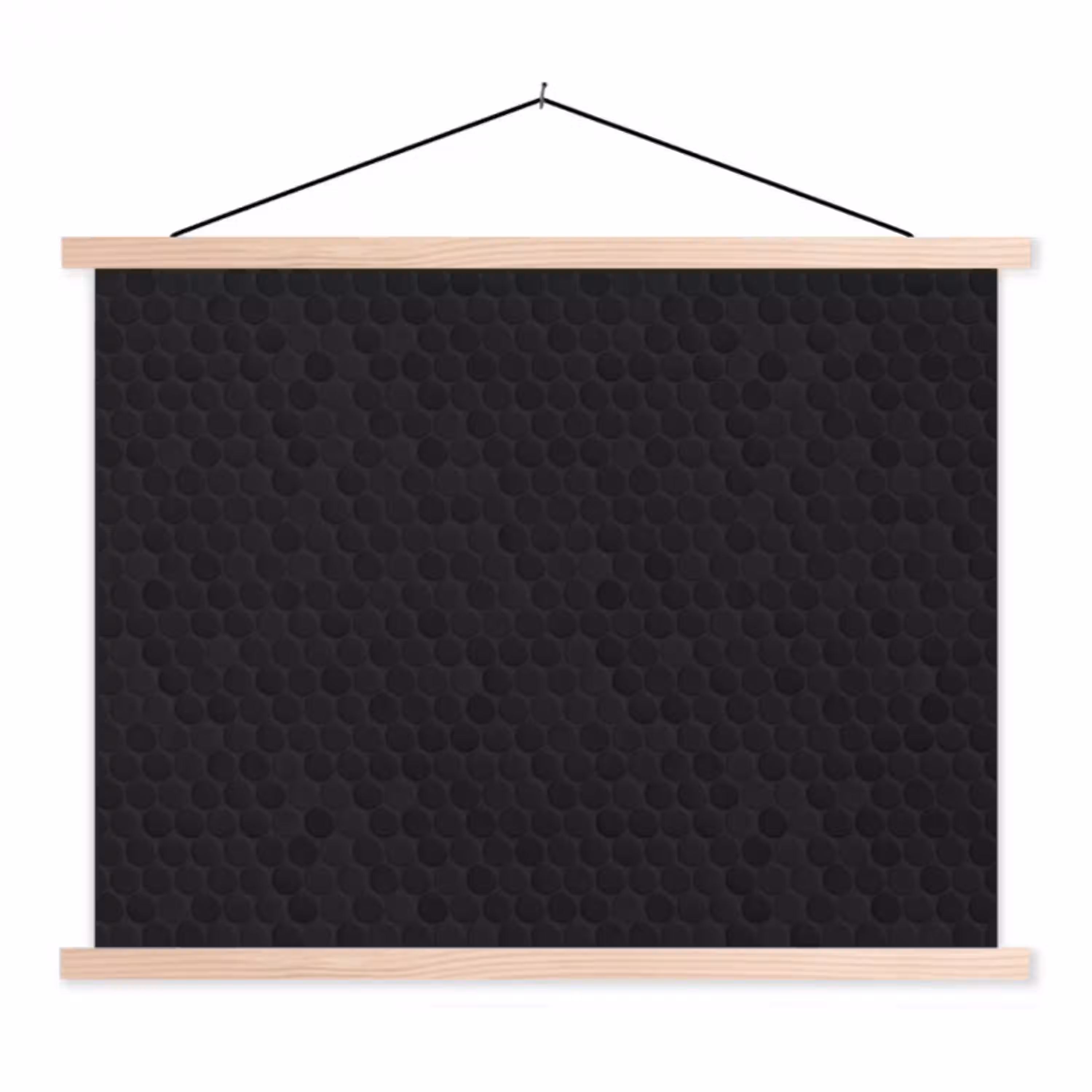 Penny - Tegel - Mat - Zwart textielposter latten blank klein 122 -3d