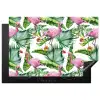 Bladeren - Flamingo - Bloemen - Jungle Inductie beschermer vinyl 3mm klein -3d