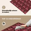 Antiek - Bloemen - Kleurrijk Inductie beschemer met haakjes klein 777 -ky-schoon-nl