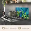 Pauw - Cirkels - Blauw keuken achterwand spatscherm klein -usp_NL