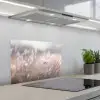 Graspluimen - Wind - Beige - Mistig keuken achterwand spatscherm klein -3d_schuin