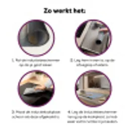 Vogel - Steltloper - Water - Natuur Inductie beschermer vinyl 3mm klein -zzzzzzz-cc-werking