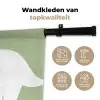 Dino - Triceratops - Dinosaurus - Groen Wandkleed katoen klein -sfeer2