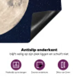 Ruimte - Maan - Kosmos Inductie beschermer vinyl 3mm klein -zzzzzzz-cc-onderkant