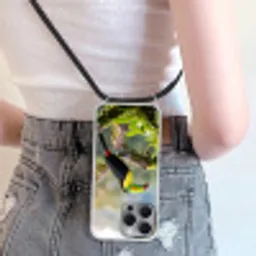Toekan - Jungle - Natuur - Kleurrijk Hoesje iPhone 16 Pro Max met koord klein -sfeer5
