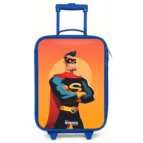 Sunny superhero Kinderkoffer - Blauw klein -zz3dotto