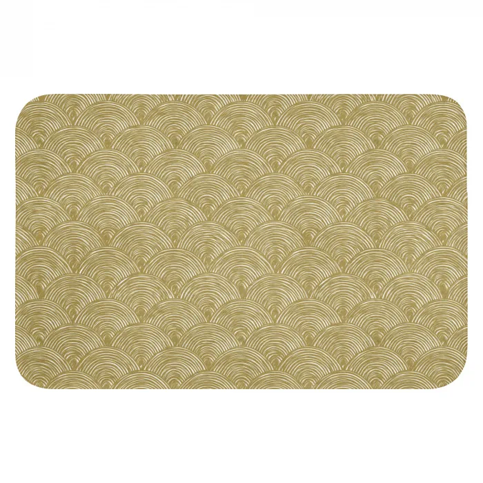 Waaier - Geometrisch - Groen Badmat klein 997 -3d