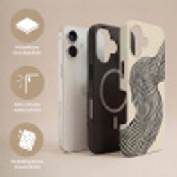 Golvend - Lijnen - Abstract - Silhouet Toughcase MagSafe Apple iPhone 17 klein -USP_Lagen_DE