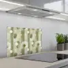 Artistiek - Modern - Groen keuken achterwand spatscherm klein 900 -3d_schuin