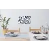 Bladeren - Klimop - Donkerblauw Muursticker klein -eettafel