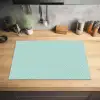 Turquoise - Patroon - Lijnen Inductie beschermer vinyl 3mm klein 276 -sfeer5
