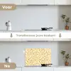 Olie - Verf - Texturen - Beige keuken achterwand spatscherm klein 900 -voor_na_NL