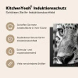 Luipaard - Zwart - Wit - Oog Inductie beschermer vinyl 3mm middel -tsfeer2_DE